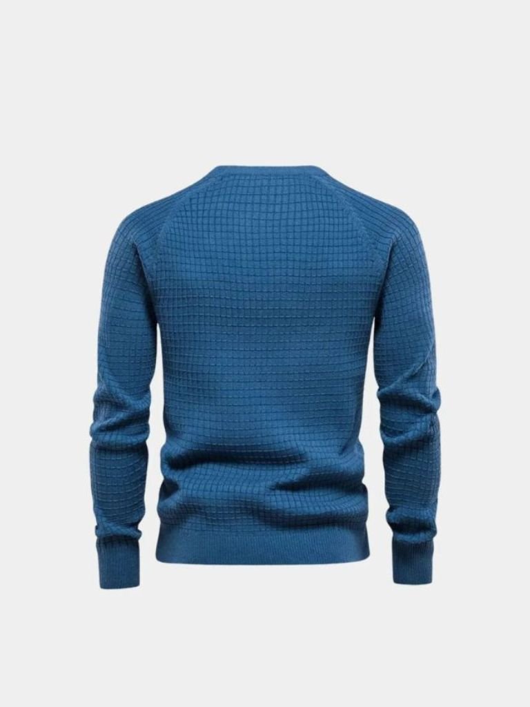 Maglia girocollo a maniche lunghe in misto cotone - Aurelio Club