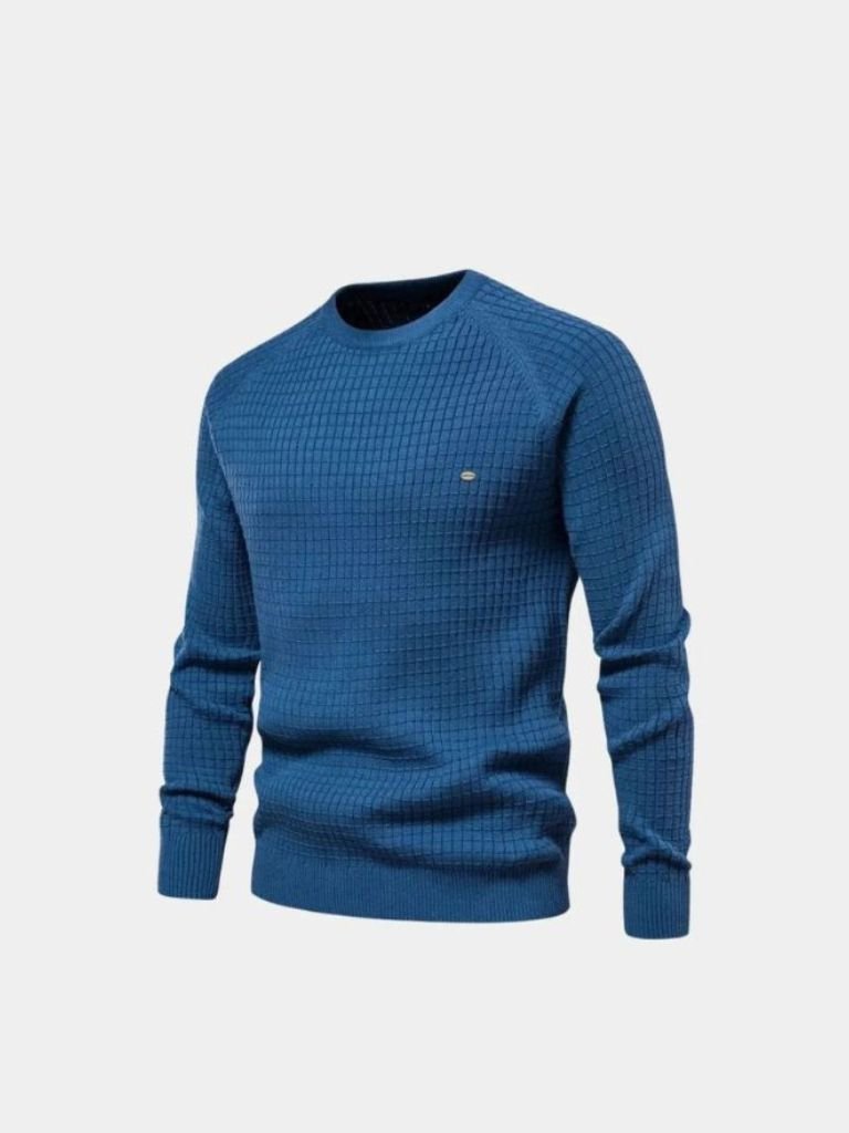 Maglia girocollo a maniche lunghe in misto cotone - Aurelio Club