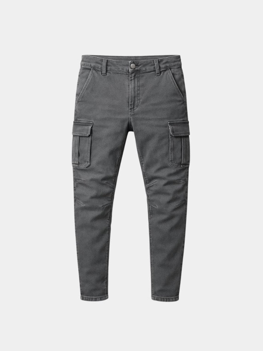 Jeans cargo elasticizzati con taglio affusolato - Aurelio Club