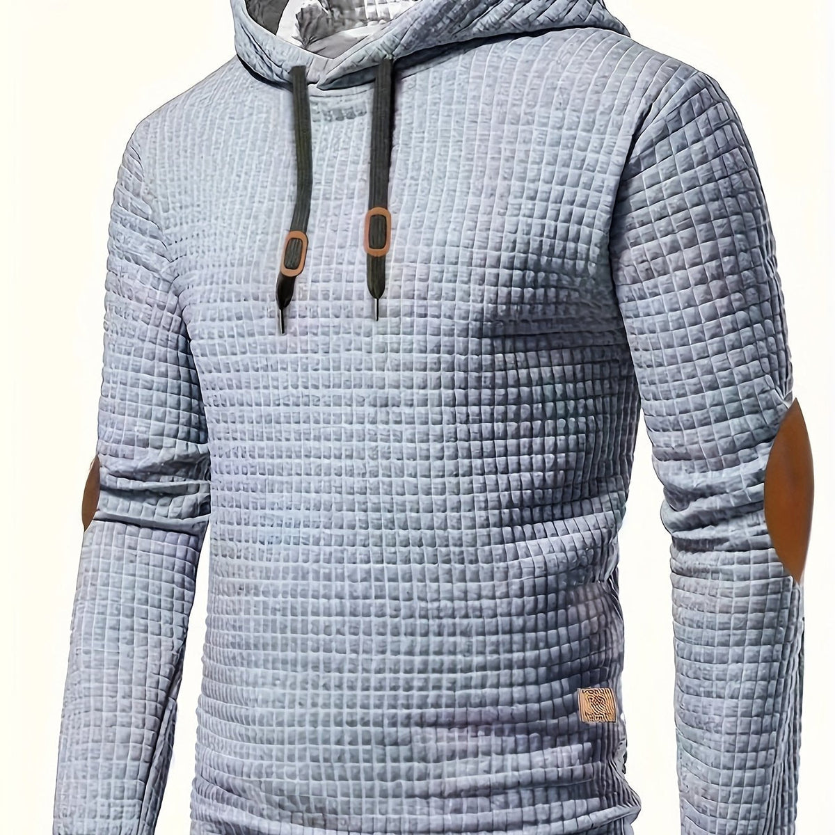 Maglia uomo a quadri con cappuccio