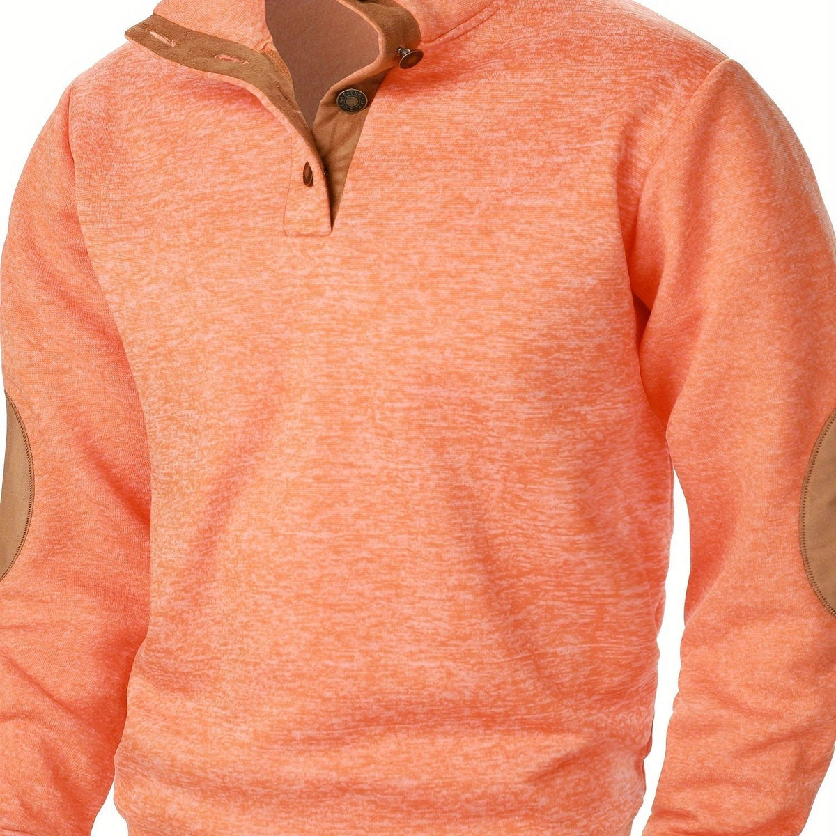Pullover uomo a collo alto con bottoni