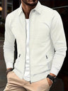 Cardigan uomo leggero con colletto e zip