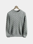 Pullover Essential in cashmere con lavorazione a trecce - Aurelio Club
