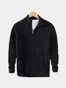 Pullover Curve a trecce con zip corta - Aurelio Club