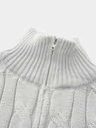 Pullover Curve a trecce con zip corta - Aurelio Club