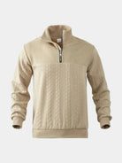 Pullover a collo alto con zip corta - Aurelio Club
