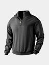 Pullover a collo alto con zip corta - Aurelio Club