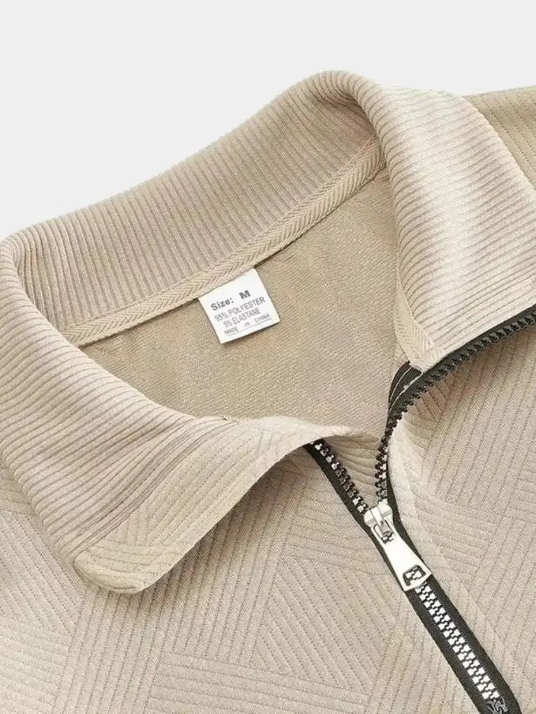 Pullover a collo alto con zip corta - Aurelio Club