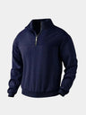 Pullover a collo alto con zip corta - Aurelio Club