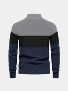 Cardigan a collo alto in misto cotone con zip - Aurelio Club