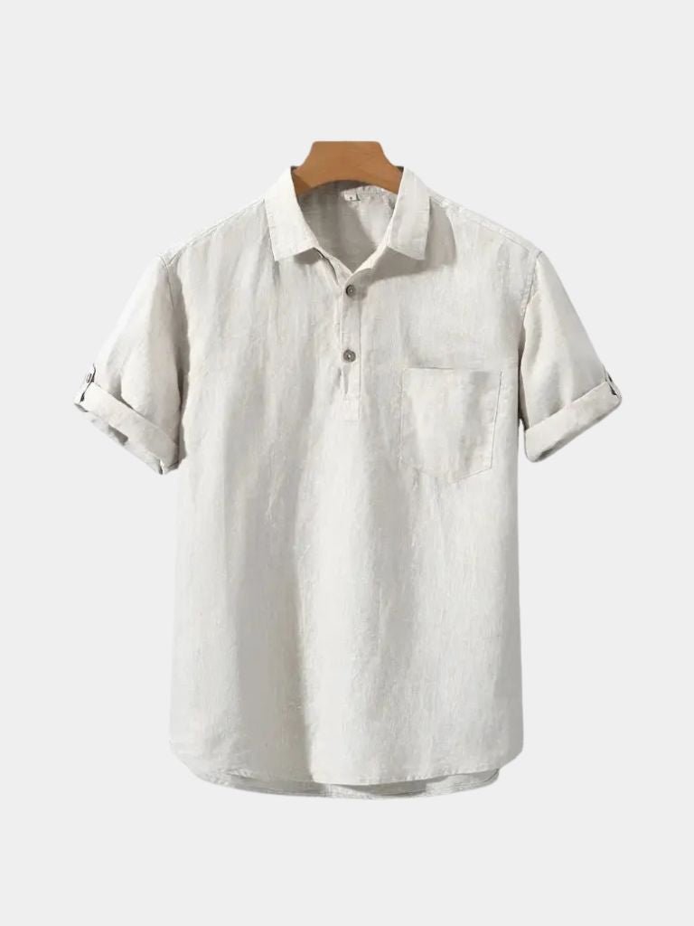 Polo Essential in lino a maniche corte - Aurelio Club