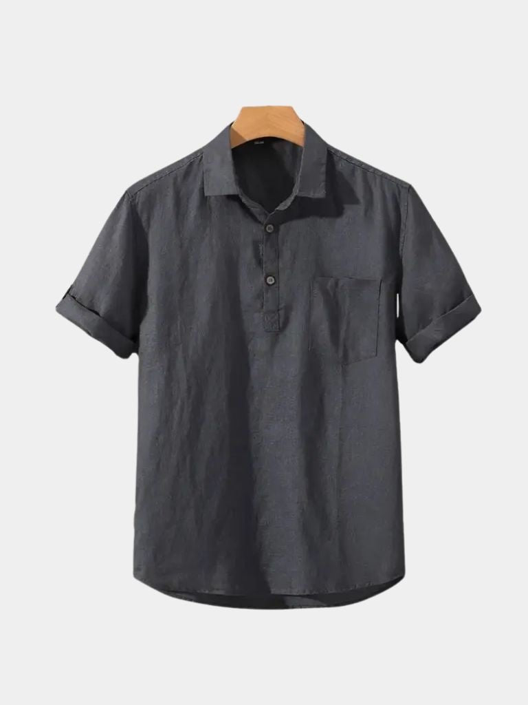 Polo Essential in lino a maniche corte - Aurelio Club