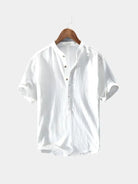 Camicia slim in lino a maniche corte - Aurelio Club