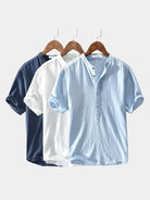 Camicia slim in lino a maniche corte - Aurelio Club