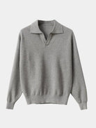 Pullover con colletto polo e scollo a V - Aurelio Club