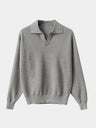 Pullover con colletto polo e scollo a V - Aurelio Club