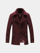 Cappotto monopetto in misto lana Essential - Aurelio Club