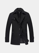 Cappotto monopetto in misto lana Essential - Aurelio Club