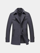 Cappotto monopetto in misto lana Essential - Aurelio Club