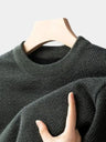 Pullover in lana con motivo a spina di pesce - Aurelio Club
