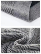 Pullover in lana con motivo a spina di pesce - Aurelio Club