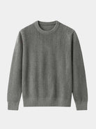 Pullover in lana con motivo a spina di pesce - Aurelio Club