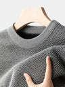Pullover in lana con motivo a spina di pesce - Aurelio Club