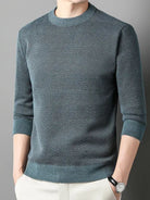Pullover in lana con motivo a spina di pesce - Aurelio Club