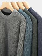 Pullover in lana con motivo a spina di pesce - Aurelio Club