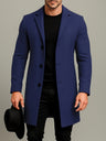 Cappotto uomo lungo con revers e bottoni