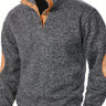 Pullover uomo a collo alto con bottoni