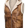 Gilet uomo con cappuccio e zip