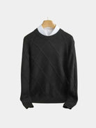 Pullover girocollo in cashmere a rombi Blanchet - Aurelio Club