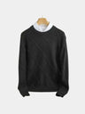 Pullover girocollo in cashmere a rombi Blanchet - Aurelio Club