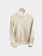 Pullover girocollo in cashmere a rombi Blanchet - Aurelio Club