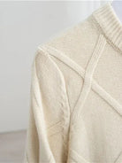 Pullover girocollo in cashmere a rombi Blanchet - Aurelio Club