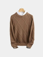 Pullover girocollo in cashmere a rombi Blanchet - Aurelio Club