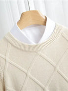 Pullover girocollo in cashmere a rombi Blanchet - Aurelio Club