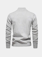 Pullover in misto cotone con mezza zip - Aurelio Club