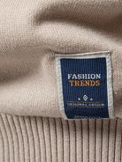 Maglia in tinta unita in misto cotone con mezza zip - Aurelio Club