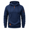 Felpa uomo con cappuccio e mezza zip
