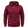 Felpa uomo con cappuccio e mezza zip