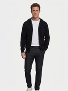 Maglia in lana merino con cappuccio e zip - Aurelio Club