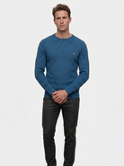 Maglia girocollo a maniche lunghe in misto cotone - Aurelio Club