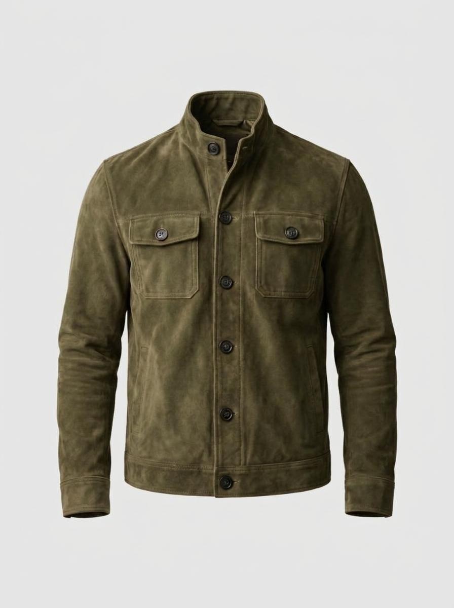 Giacca Garrison in pelle scamosciata - Aurelio Club