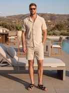 Completo camicia e bermuda in velluto a coste - Aurelio Club