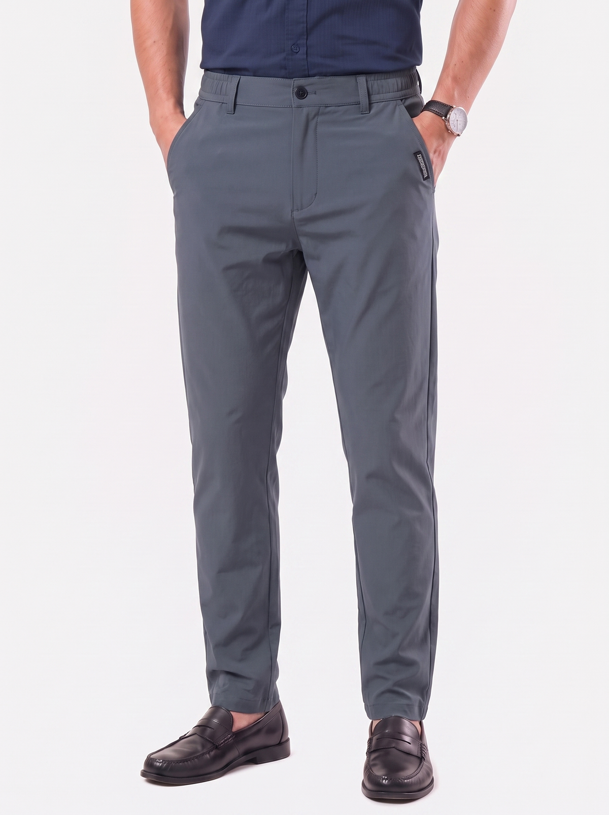 Pantaloni elasticizzati con elastico in vita - Aurelio Club