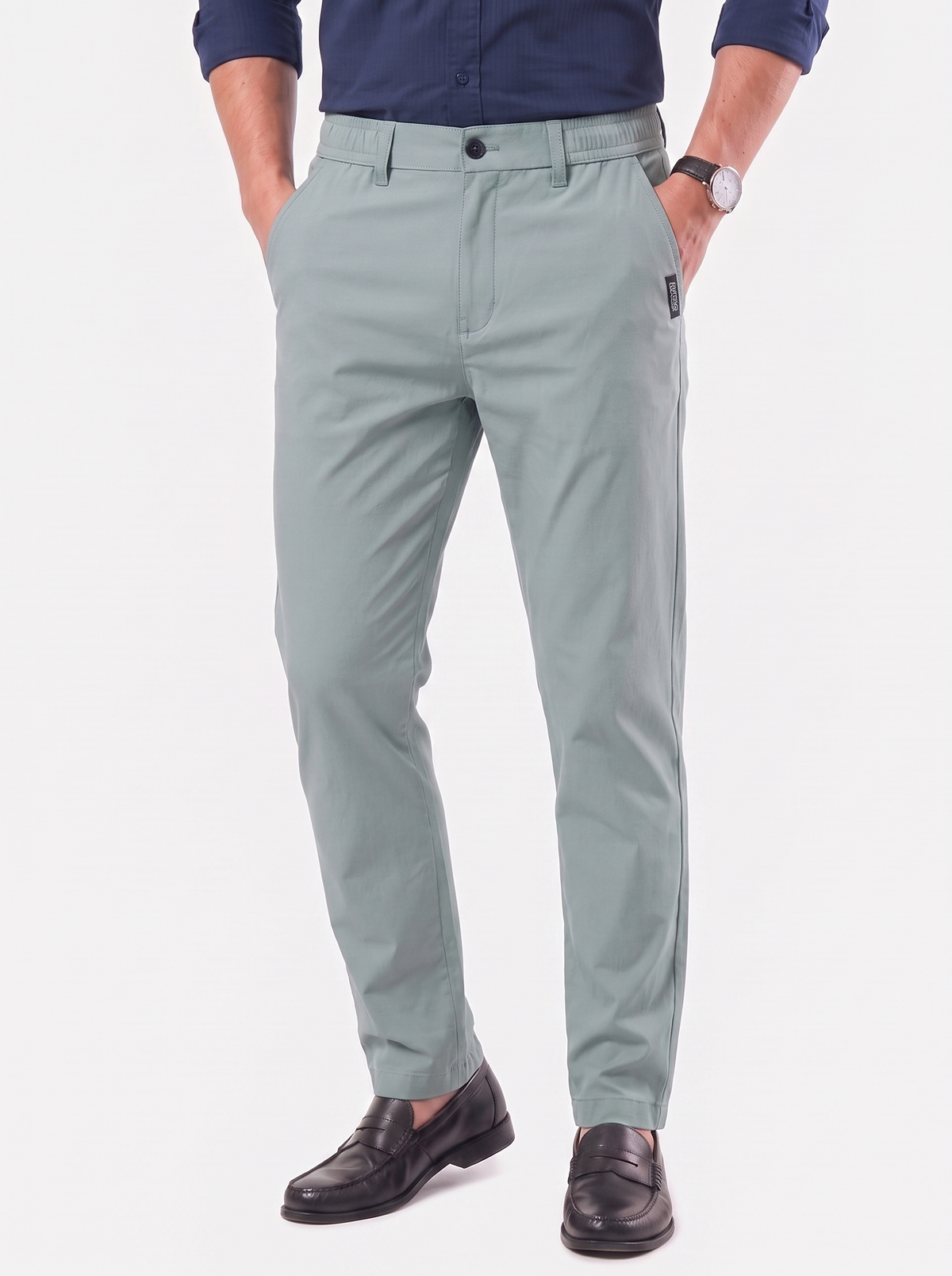 Pantaloni elasticizzati con elastico in vita - Aurelio Club