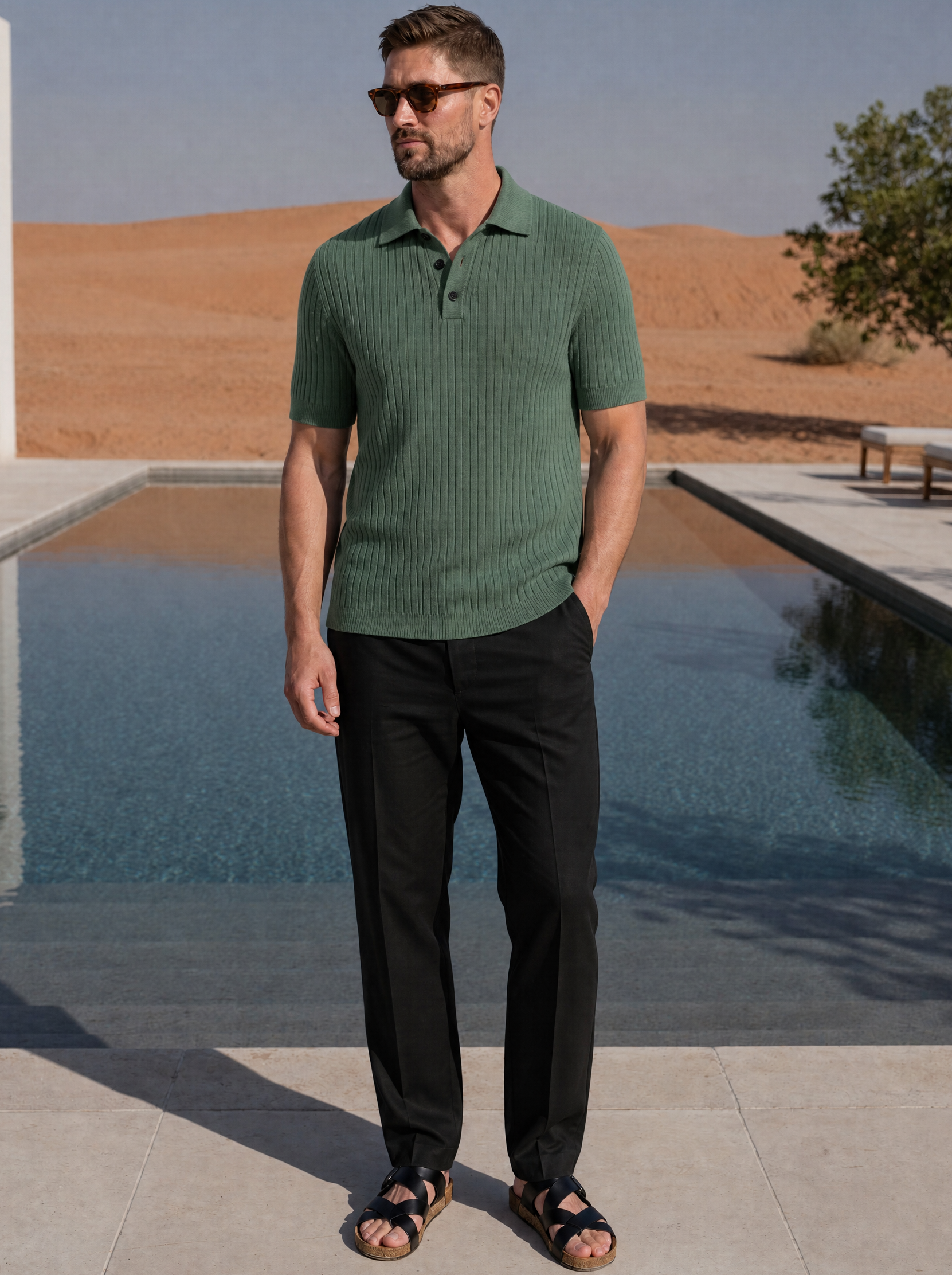 Completo Barbados con polo e pantaloni in cotone - Aurelio Club