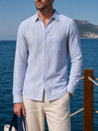 Completo Atlantic Breeze con camicia, pantaloni e mocassini - Aurelio Club